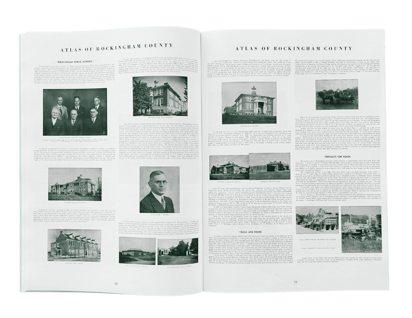 Atlas (1939) of Rockingham Co., VA with Index