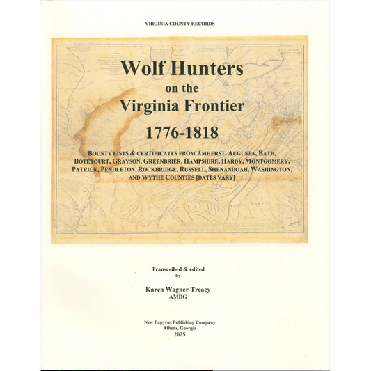 Wolf Hunters on the Virginia Frontier, 1776-1818