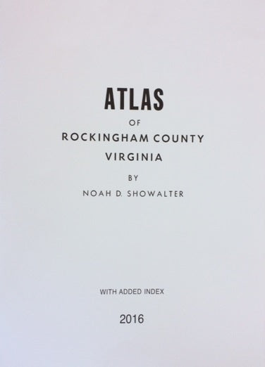 Atlas (1939) of Rockingham Co., VA with Index