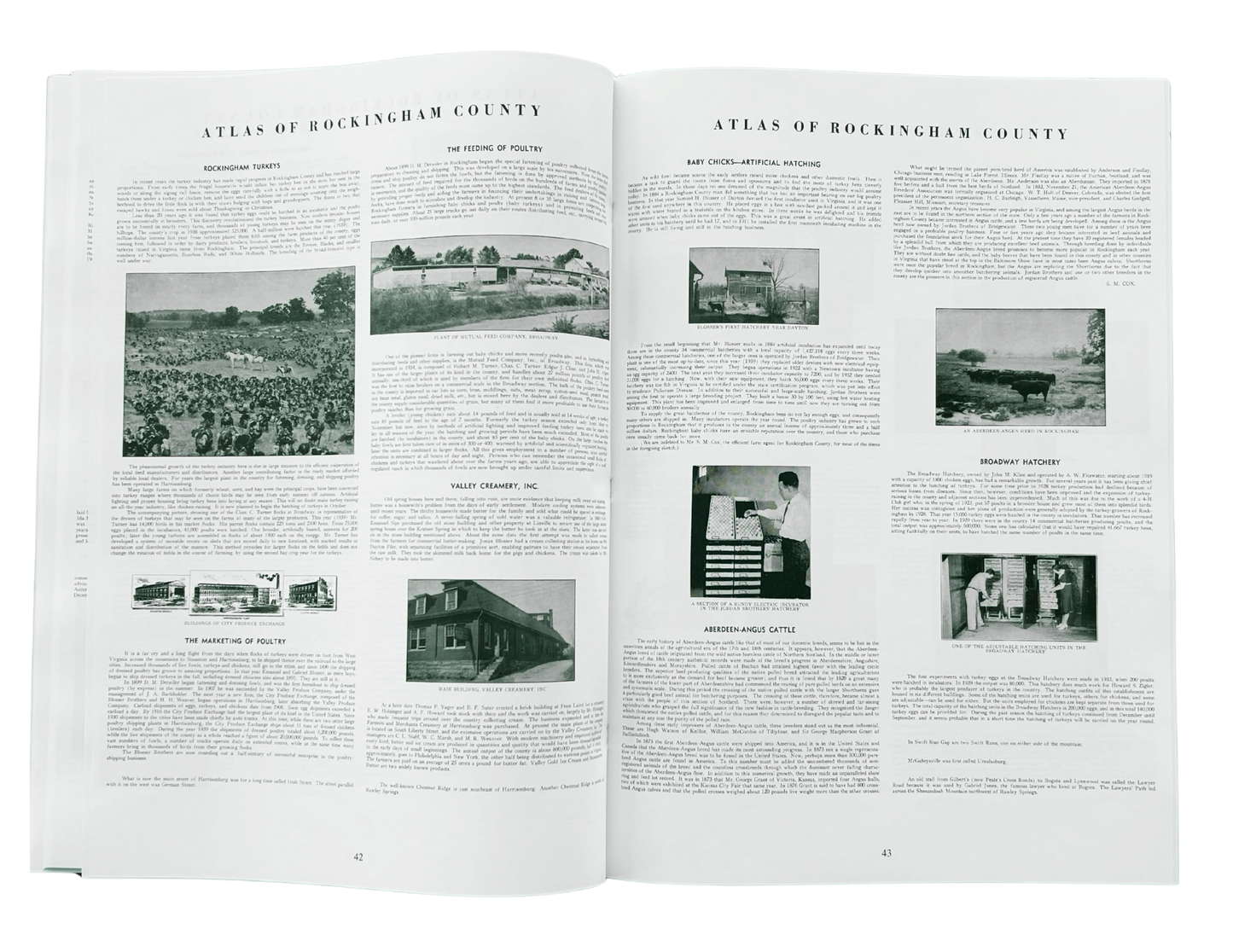 Atlas (1939) of Rockingham Co., VA with Index