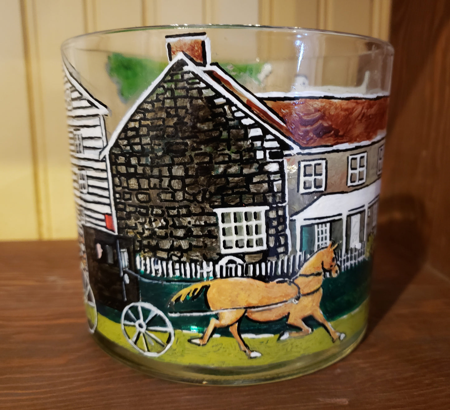 Glass Jar Candle Holder Large - Town of Dayton