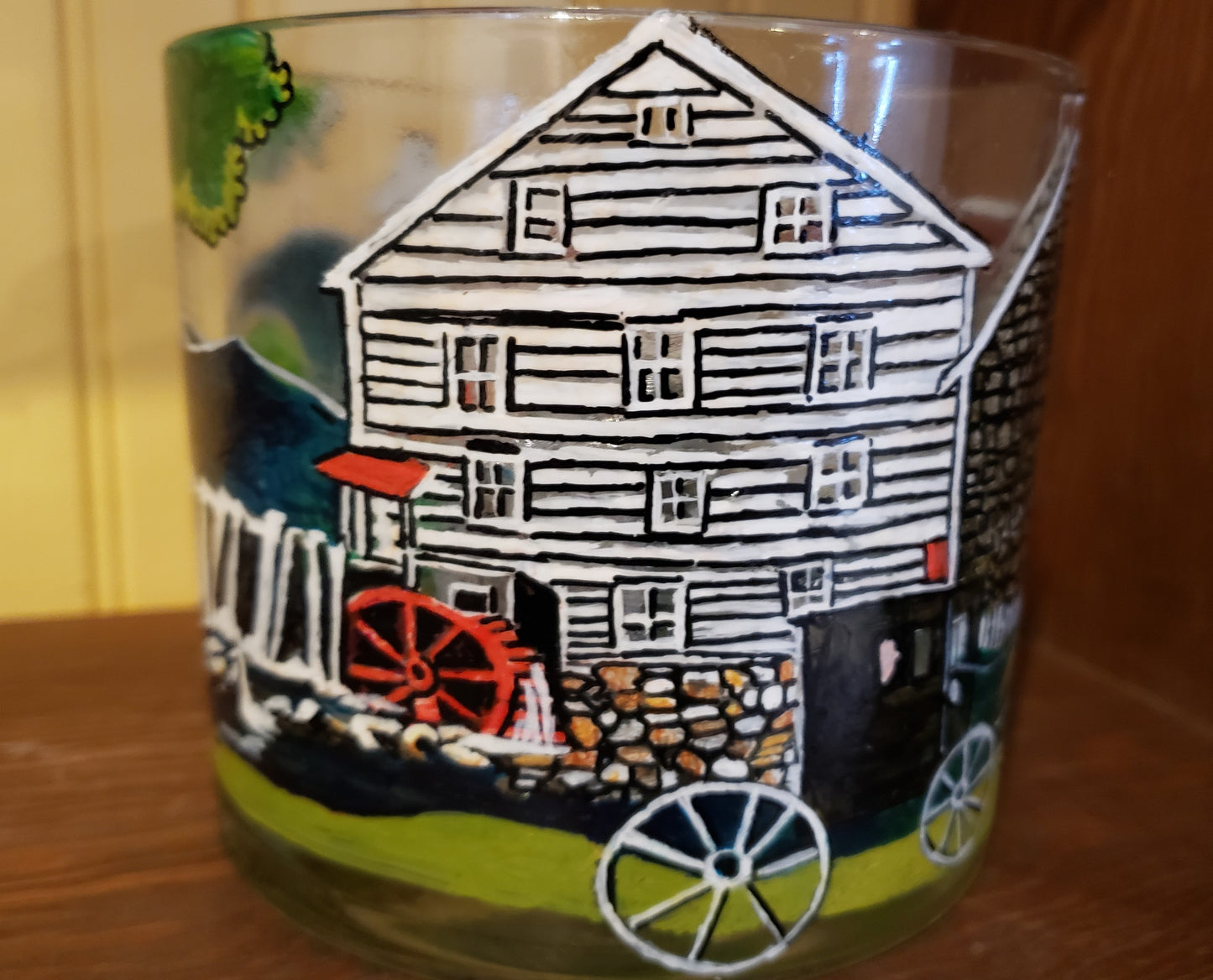 Glass Jar Candle Holder Large - Town of Dayton