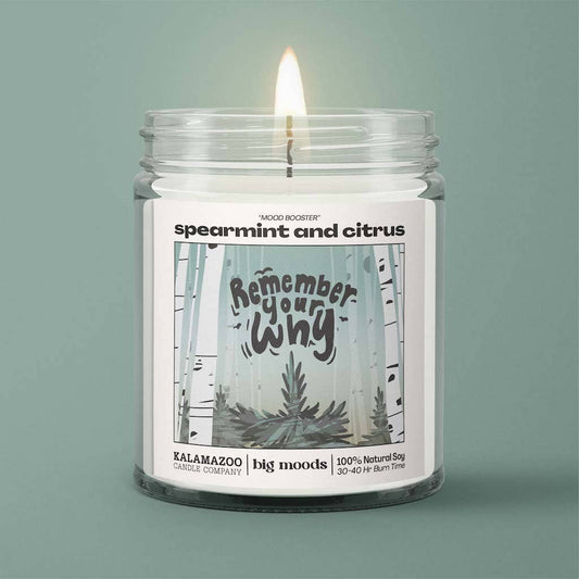 Candle Luxury Soy - "Remember Your Why" Spearmint & Citrus