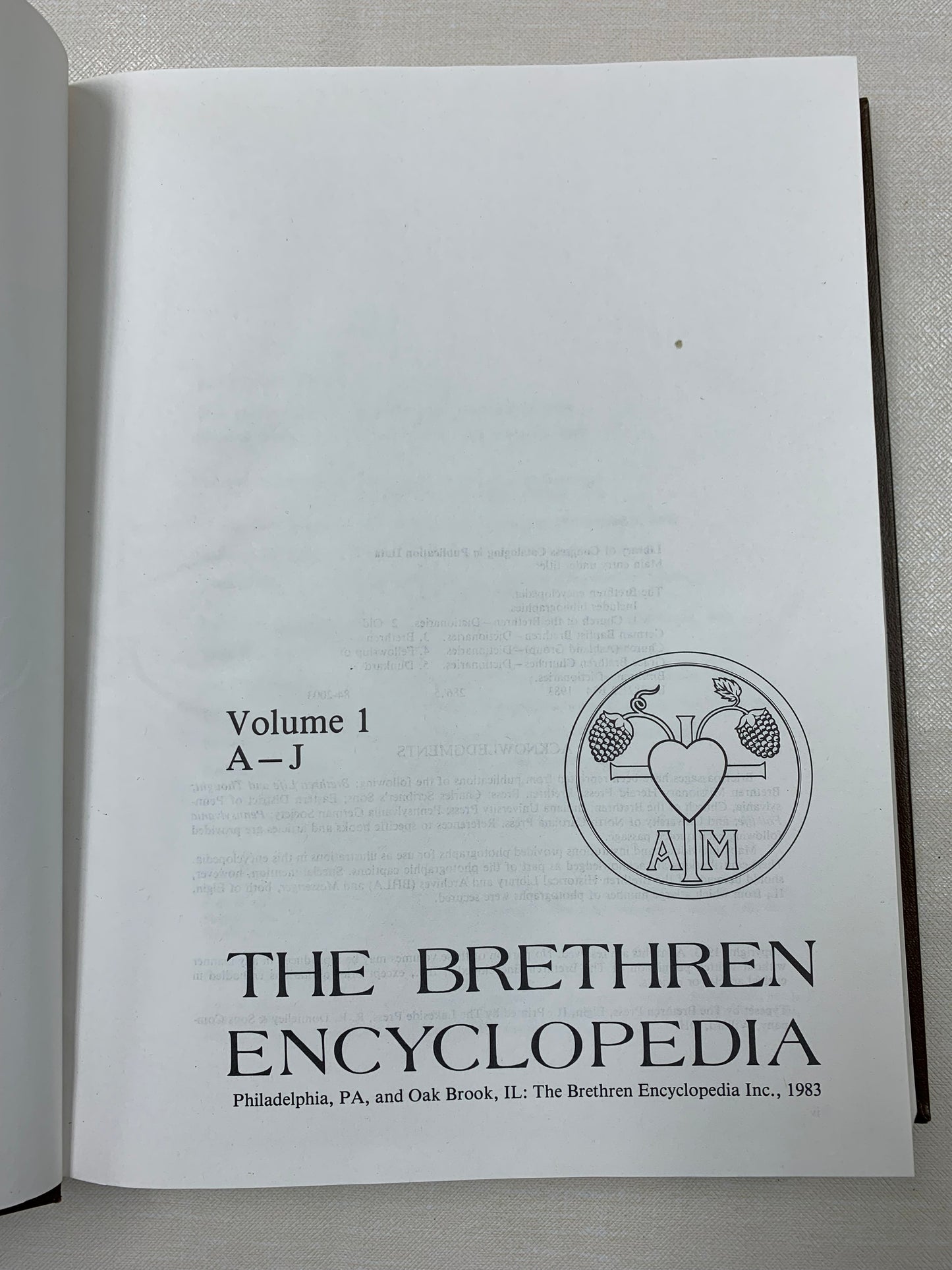 Used-The Brethren Encyclopedia -- 3 Vol. set (Used, Rare Book)