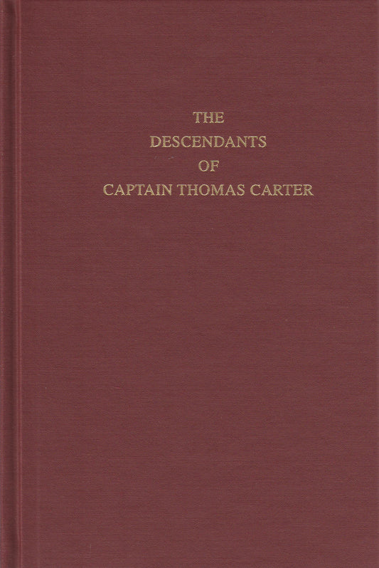 Descendants of Captain Thomas Carter