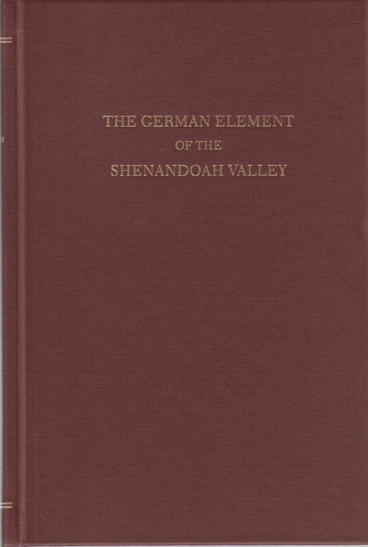 German Element of the Shenandoah, The