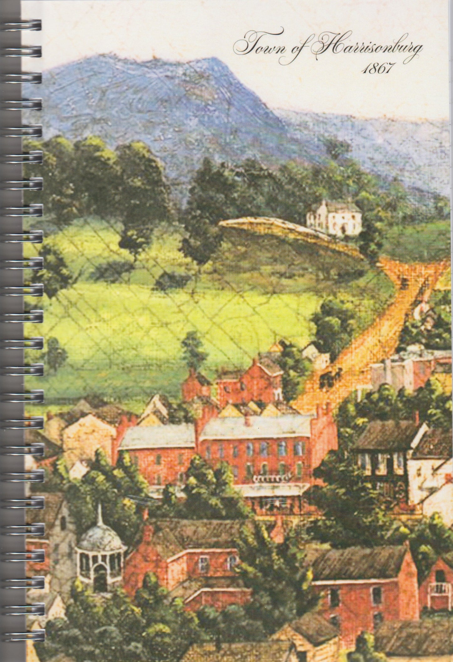 Harrisonburg 1867 Painting by Emma Lyon Bryan - Spiral Notebook