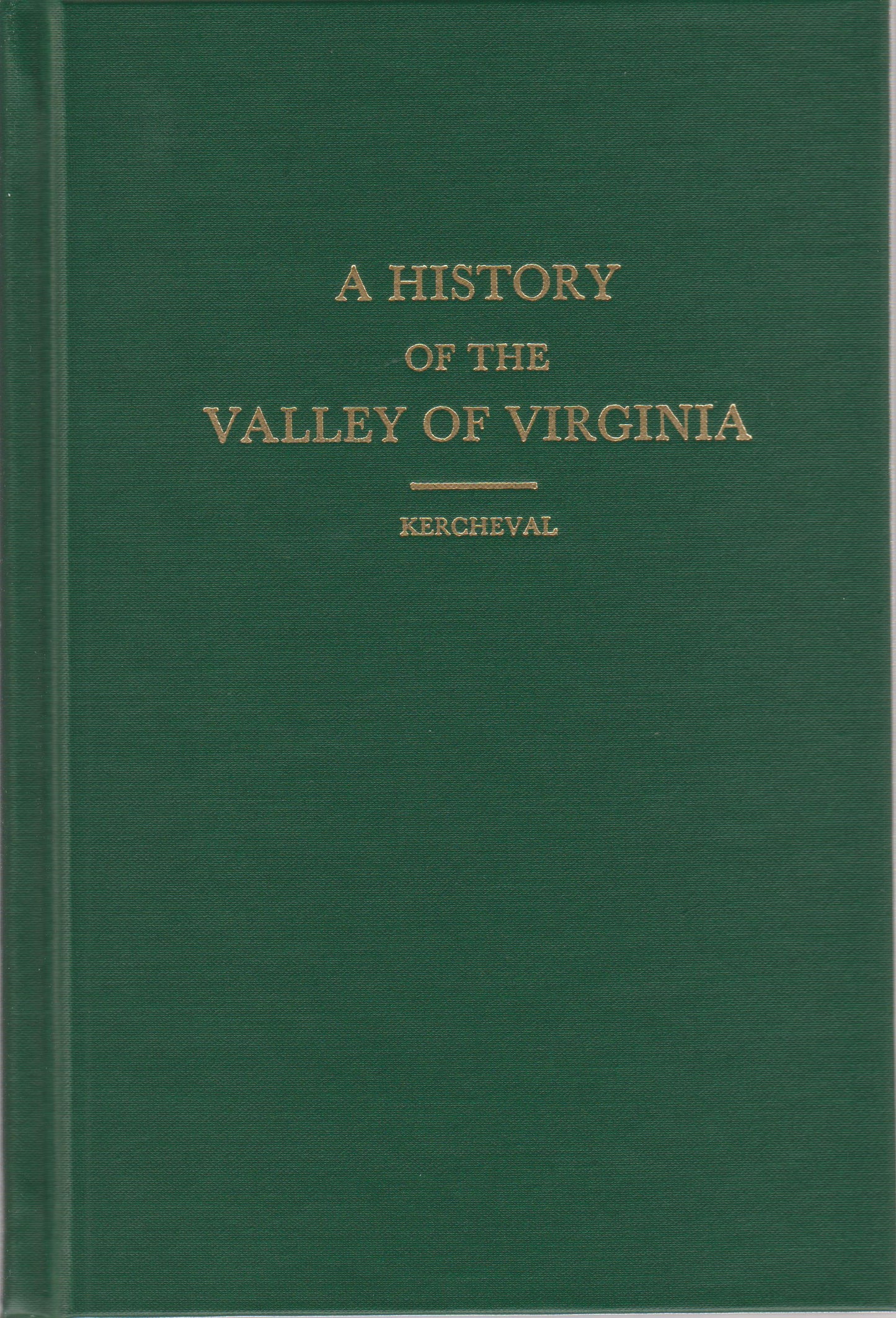 History of the Valley of Virginia, A