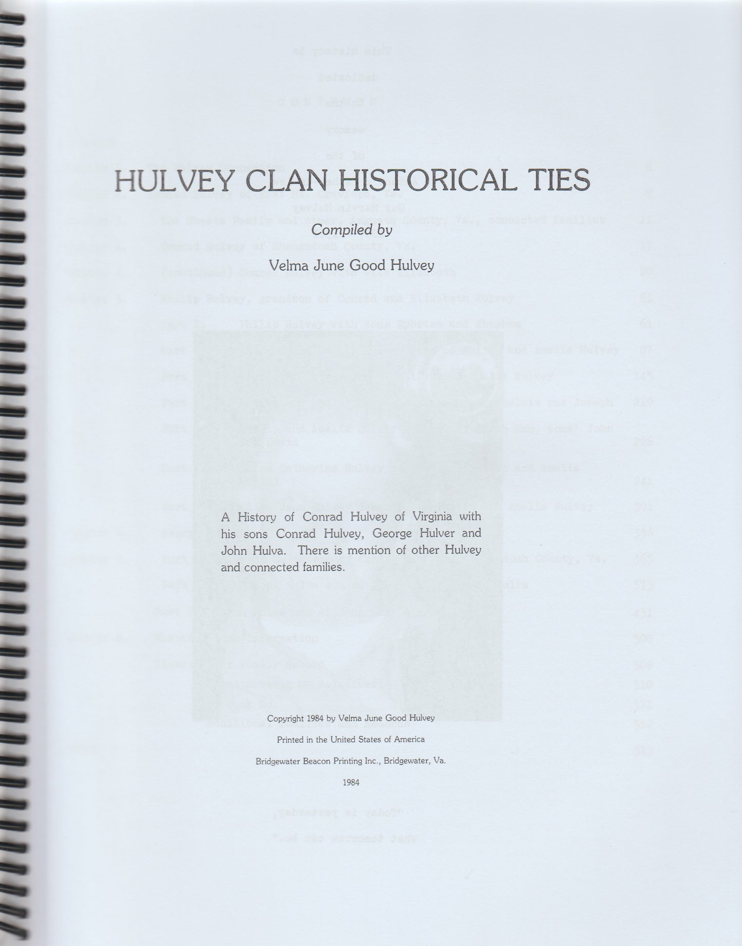 Hulvey Clan Historical Ties