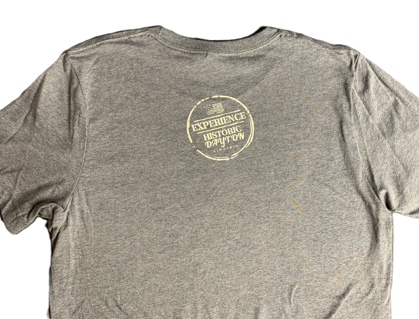 T-shirt "because history matters." Heather Grey