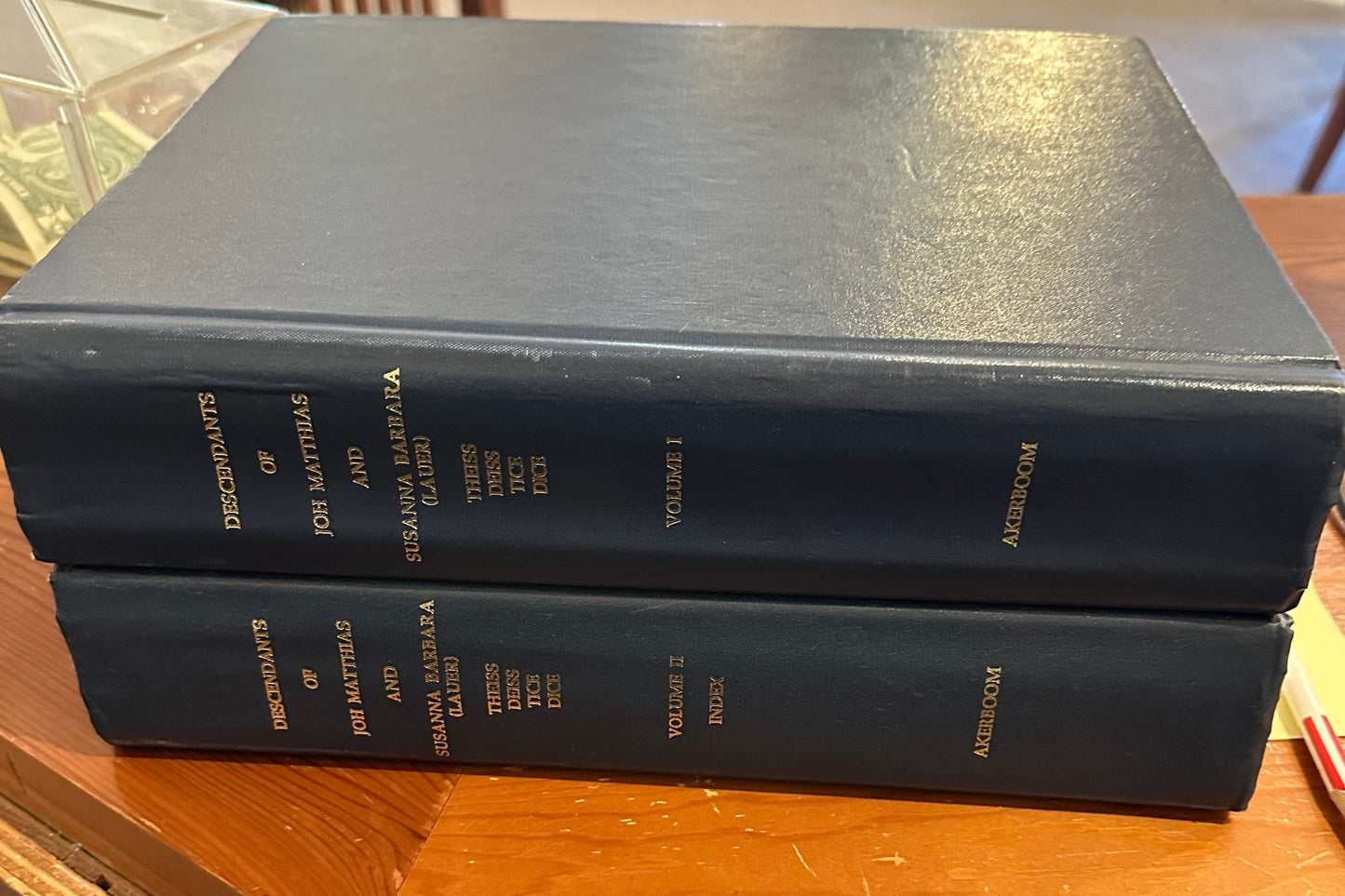 Descendants of Joh Matthias & Susanna Barbara (Lauer)... Rare genealogy 2 volume set
