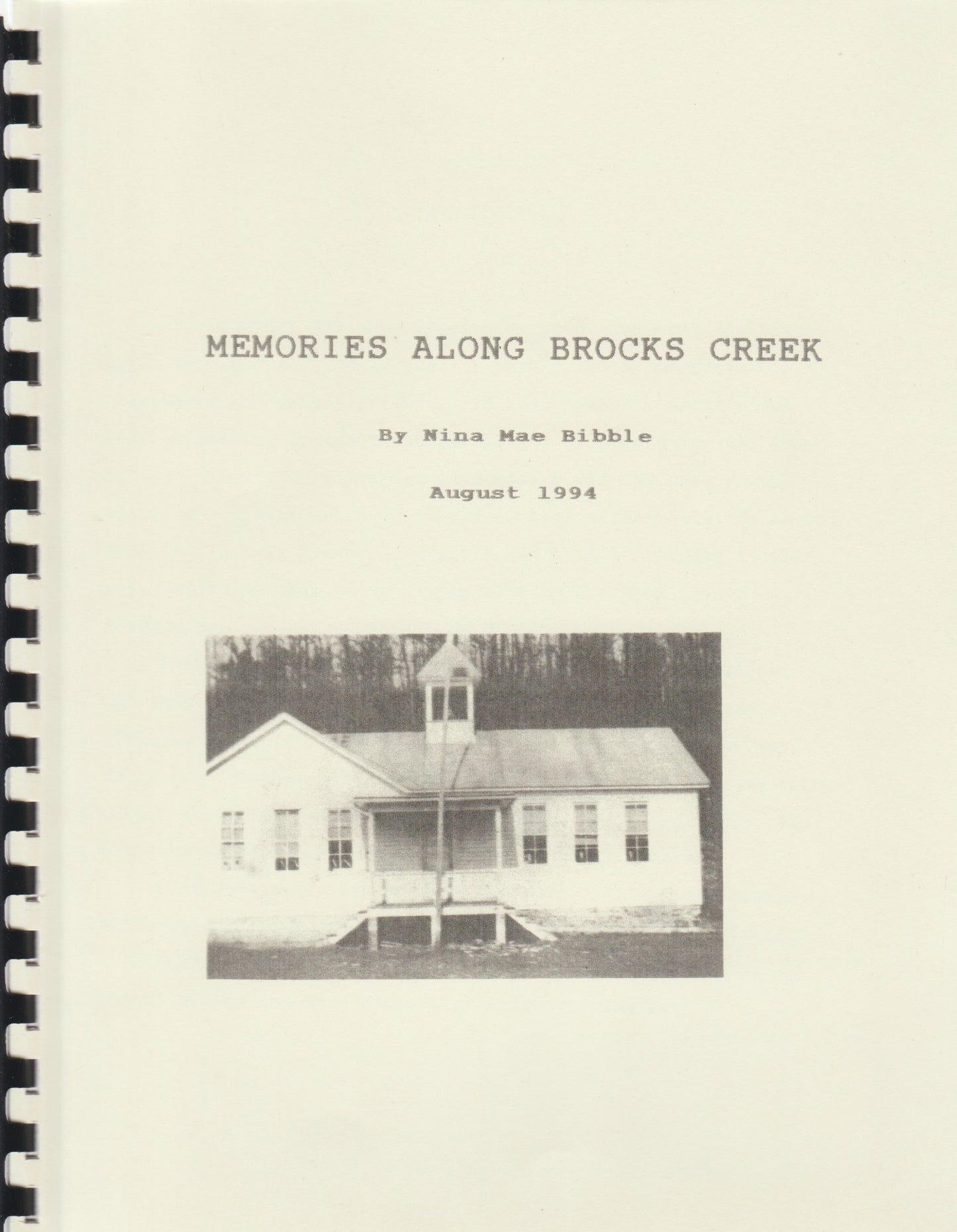 Memories Along Brocks Creek