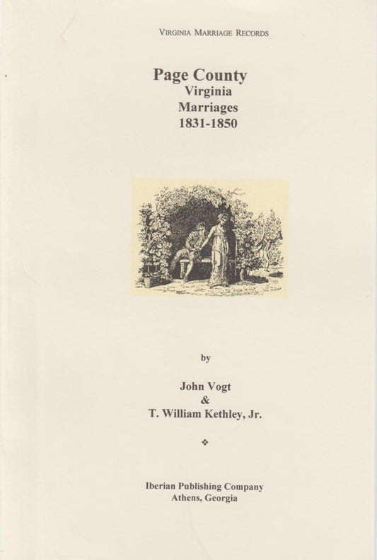 Page Co., Va. Marriages 1831-1850