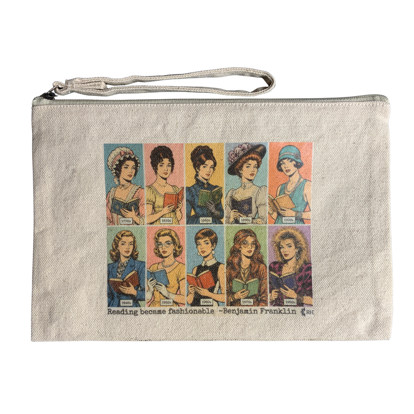 Medium Clutch-Reading became fashionable" with Handle