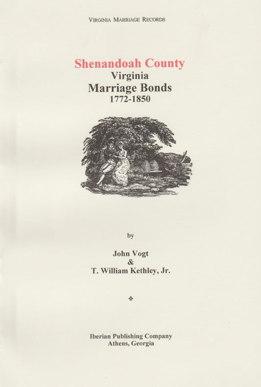 Shenandoah Co., Va. Marriages 1772-1850