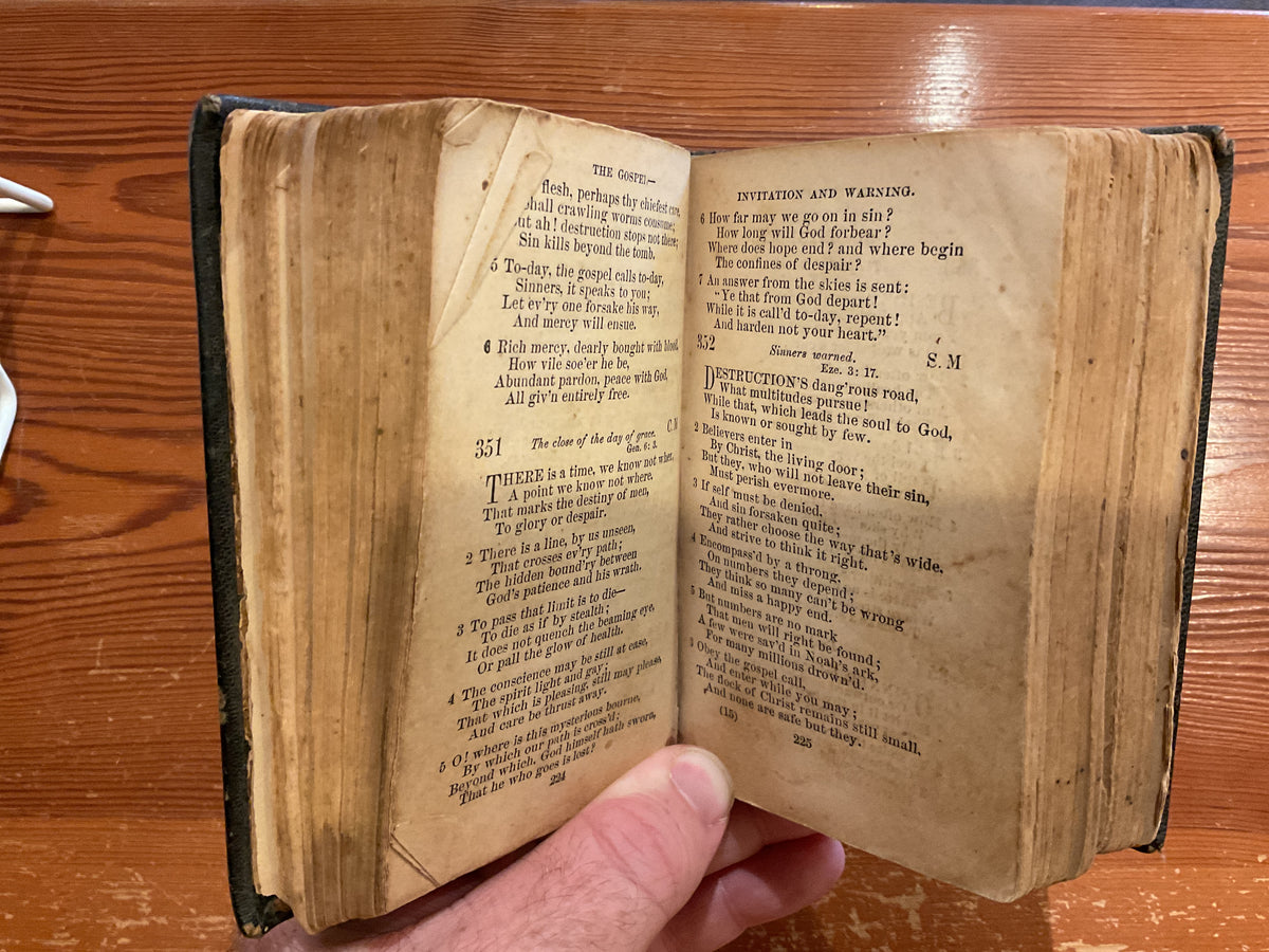 Used- The Brethren's Hymn Book, James Quinter 1867, Rare